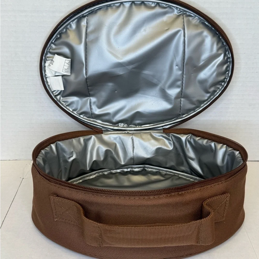 Thermos Brown Football Design Lunch Bag